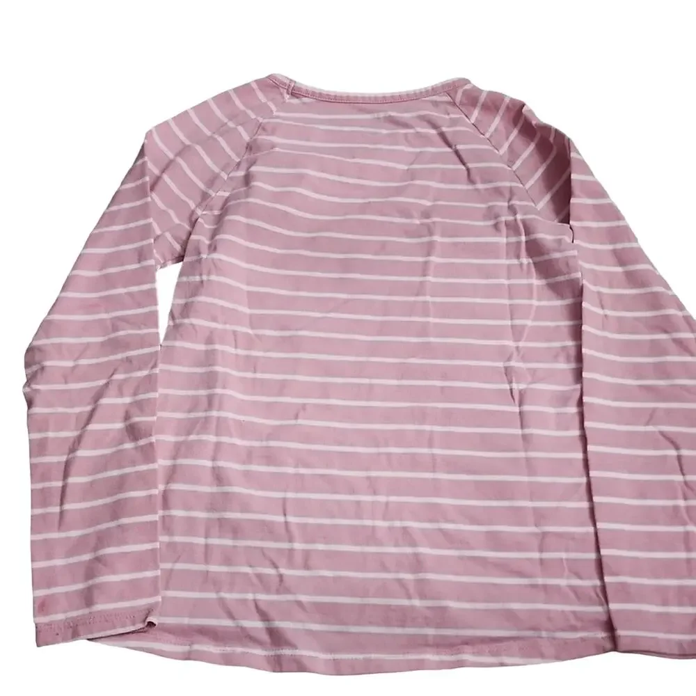 The Children Place Pink/White Striped Shirt